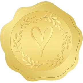G2PLUS Gold Embossed Graduation Stickers, 300PCS Gold Foil Graduation Cap Stickers, 1.5in Graduation Envelope Seal Stickers, Class of 2025 Label for Diplomas Certificates Congrats Grad Party Favors