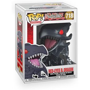 Anime: Yu-Gi-Oh - Red-Eyes Black Dragon Yugioh Vinyl Figure Collectibles Bundle with Compatible Funko Pop Box Protector