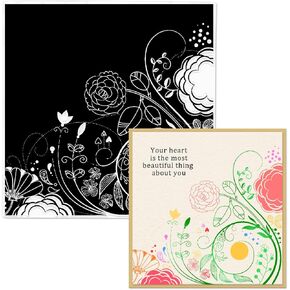 Lace Flower Background Clear Stamps for Card Making Flower Leaves Clear Rubber Stamps Camellia Flower Transparent Rubber Seal Stamps for DIY Photo Scrapbooking Paper Card Album Crafting Supplies