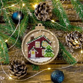 Wizardi Wonderland Crafts Bead Embroidery kit on Wood FLK-366