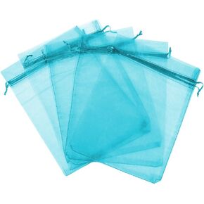 100/200PCS Organza Gift Candy Sheer Bags Mesh Jewelry Pouches Drawstring Bulk for Wedding Party Favors Christmas (3" X 4"(100PCS), Gold)