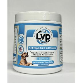 Pet Hip & Joint Supplements - Krill Oil and Glucosamine for Dogs Soft Chews, Joint Supplement for Dogs with Krill Oil,Glucosamine, Chondroitin, MSM, Turmeric, Anti Inflammatory, Mobility (Beef 90ct)