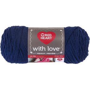 Red Heart Love Yarn-Navy ، متعدد الألوان