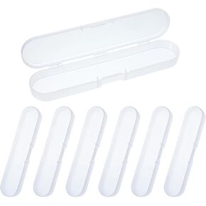 6pcs صندوق قلم صافي ، صندوق صغير لحاويات تخزين الأقلام ، مربعات صناديق صافية صغيرة متعددة الأغراض ، صندوق تخزين مستحضرات التجميل لقياسات المسافرة ، الحرف اليدوية (7x1.5x0.9 بوصة) in Kuwait
