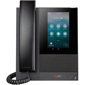 Poly CCX 400 Desktop Business Media Phone (Polycom) - with Handset - Open SIP - Power Over Ethernet (POE) - 5-Inch Color Touchscreen - Works with Zoom, Teams, & More