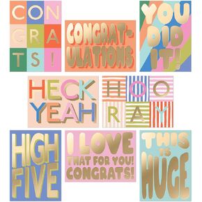 Sweetzer & Orange S&O Fun Congratulations Cards with Envelopes - Colorful Congrats Card Pack of 24 - Encouragement with Envelopes - Appreciation for Coworkers - Boxed Compliment Cards - Recognition