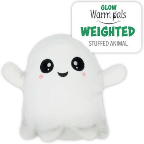 1i4 Group Warm Pals Scented Glow in The Dark Ghost, Microwavable Heatable and Coolable Bedtime Comfort Plush Toys Filled with Natural Grains and Lavender