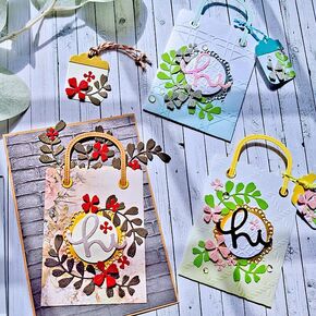 حقيبة هدايا Zfparty حقيبة اليد القطع المعادن تموت الإستنسل ل Scrapbooking DIC in Kuwait