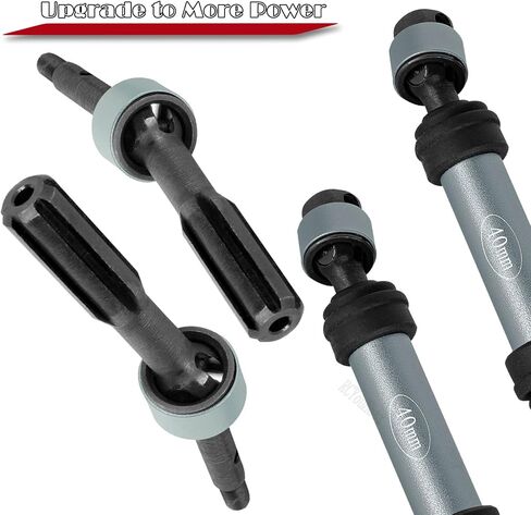 Steel #45 Rear Drive Shaft CVD Upgrades Part for ECX 1/10 2WD Ruckus,Axe,Brutus,Circuit,AMP MT,AMP DB,AMP Crush,K&N Torment,Front Axles Driveshaft with Hex,Titanium in Saudi Arabia