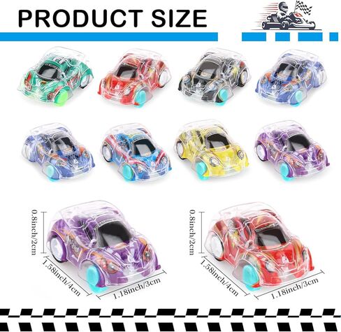 Hooqict 36 Pcs Mini Pull Back Car for Boys 4-8 Years Old Racing Car Party Favors Bulk Kids Car Set for Classroom Prizes, Treasure Box Toys, Goodie Bag Stuffers and Pinata Fillers in Kuwait