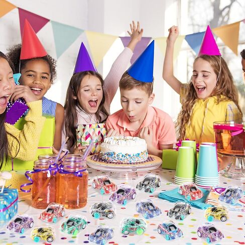 Hooqict 36 Pcs Mini Pull Back Car for Boys 4-8 Years Old Racing Car Party Favors Bulk Kids Car Set for Classroom Prizes, Treasure Box Toys, Goodie Bag Stuffers and Pinata Fillers in Kuwait