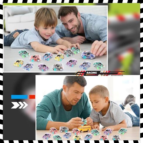 Hooqict 36 Pcs Mini Pull Back Car for Boys 4-8 Years Old Racing Car Party Favors Bulk Kids Car Set for Classroom Prizes, Treasure Box Toys, Goodie Bag Stuffers and Pinata Fillers in Kuwait