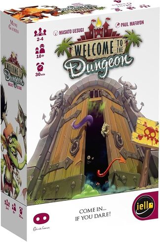 IELLO: Welcome to The Dungeon, Push-Your-Luck Elements, Disappearing Equipment, Strategy Board Game, 30 Minute Game Play, 2 to 4 Players, Ages 10 and Up in Kuwait