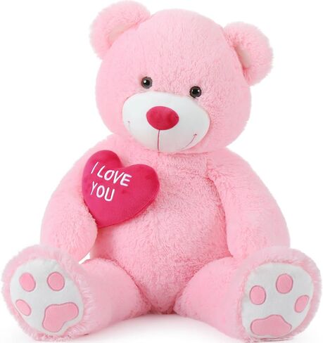 MaoGoLan Big Teddy Bear with I Love You Red Heart, 36" Cuddly Large Teddy Bear Gift for Kids,Boyfriend,Girlfriend.Wife in Kuwait