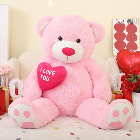MaoGoLan Big Teddy Bear with I Love You Red Heart, 36" Cuddly Large Teddy Bear Gift for Kids,Boyfriend,Girlfriend.Wife in Kuwait