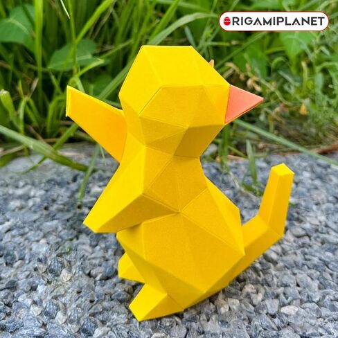 ORIGAMIPLANET 3D Creative Origami Paper for Kids-Starpaw Kitten, Animal Paper Crafts Kit Present for Adults, Cute DIY Cat Origami Set Models for Children's Birthday Gifts- in Saudi Arabia