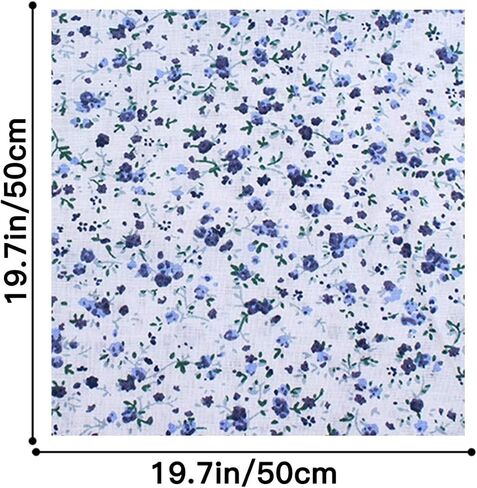 YOLUFER DIY Cotton Fabric Bundle 19.7 x 19.7 Inches, 7PCS Different Pattern, Squares Patchwork Material for Sewing Quilting Scrapbooking. in Kuwait