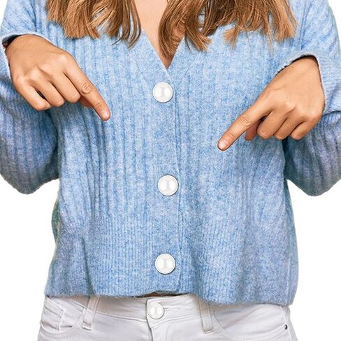 20 مجموعات أزرار اللؤلؤ الأزرار بروش لؤلؤة دبابيس لؤلؤة للملابس لا خياطة أزرار تستر لأعيد إزالة دبابيس أمان لؤلؤة قابلة لإعادة الاستخدام للنساء الفتيات قميص معطف سفن شال ، صغيرة ، أبيض in Kuwait