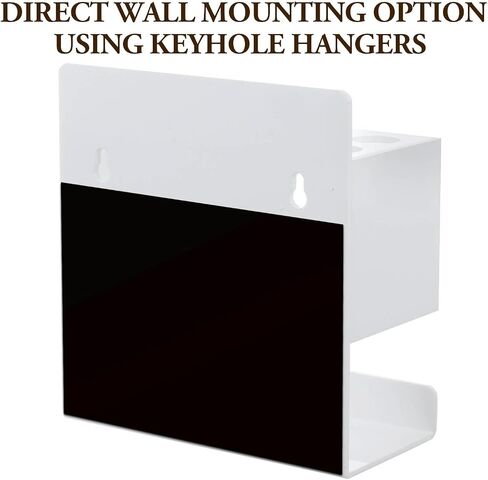 MyGift Magnetic أو Wall Mount Office Office Accessories Rackeizer ، حامل علامة محو جاف من الأكريليك الأبيض المتميز مع 10 فتحات ودرج للممحاة السفلية in Kuwait
