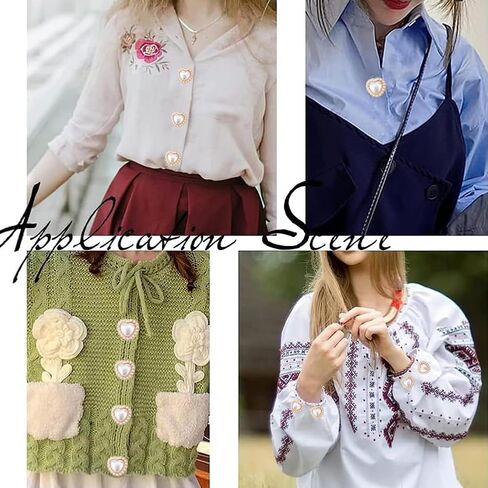 Gorgecraft 15pcs أزرار القلب الوردي على شكل قلب أزرار لؤلؤة الأزرار سبائك زخرفية أزرار لؤلؤة لؤلؤة لؤلؤة زر القلب للملابس Cardigans معطف السترة بدلة الحرف المشاريع in Kuwait