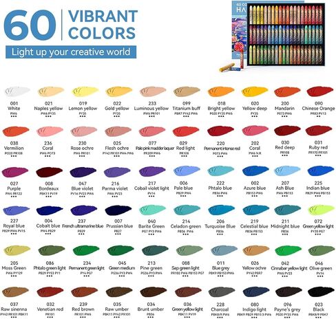 Paul Rubens Oil Pastel, 72 Vibrant Colors Soft Oil Pastel Set, Creamy texture Easy to Blend Oil Pastels professional, Bullet Heads Oil Pastels for Artists, Painting, Drawing, Beginners (New Packaging) in Kuwait