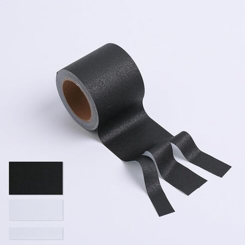 2Inch Wide Self-Adhesive Matte Book Binding Tape, 33 FT Black Cloth Tape for Repairing, Reinforcing, and Protecting Old & Antique Books (Black,2pcs) in Saudi Arabia