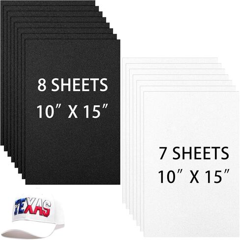 Innconee 15 PCS 3MM FOAM FOAM 10 × 15 بوصة منتفخ EVA SLEETS CRAFT FOR FOR FOR FOR 3D Embroidery Arts ، Projects DIY ، الخياطة اليدوية ، خياطة اللحف ، القبعات ، الأزياء Cosplay ، حقائب (أبيض) in Kuwait