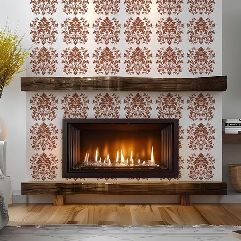 9 Pieces Reusable Mandala Tile Stencils 12x12 Inch Wall Templates for DIY Scrapbooks Wall Floor Home Decor with Floral Stencils Leaf Stencil Talavera Stencil Designs for Painting in Saudi Arabia