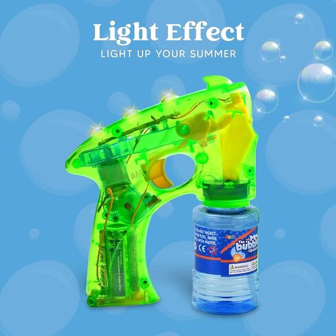 JOYIN 3 Bubble Guns Kit with Bubble Solutions for Kids, Summer Toy, Party Favors, Birthday, Outdoor & Indoor Activity, Birthday Gift in Saudi Arabia