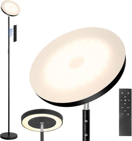 LED Floor Lamp, Living Room Lamps, 3 Color Temperatures Bright Modern Tall Lamp, Adjustable Gooseneck Standing Lamp with Remote & Touch Control,Floor Lamp for Living Room, Bedroom, Office in Saudi Arabia
