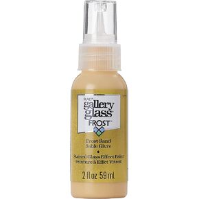 Gallery Glass, Frost Sand Stained Glass 2 fl oz Brilliant Smooth Finish Paint, Perfect for Easy to Apply DIY Arts and Crafts, 19774