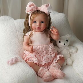 Babeside LifeLike Reborn Baby Baby Dolls Dara - 20 بوصة واقعية واقعية طفل دمى الشعر البني فتاة مصنوعة يدويًا دمى صغيرة للحياة مع ملابس وملحقات ألعاب للأطفال من العمر 3+