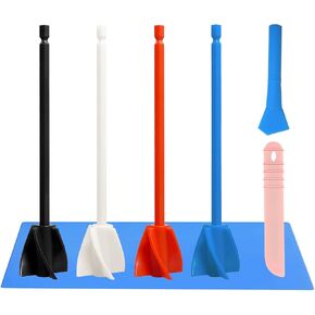 Mlife Upgraded Resin Mixer, Epoxy Resin Electric Stirrer, Paint Mixer & Timed Epoxy Resin Mixer for Epoxy Resin,Silicone Mixing, Resin Molds, DIY Crafts, Epoxy Resin Kit, with Mixer Stand(Black)