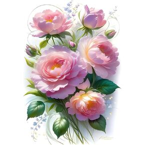Auremi Diamond Art Kits for Adults Beginners,Full Drill Vase Flower Diamond Painting Kits 5D Round Diamonds Pictures Gem Art Painting Kits DIY Crafts Home Decor Gifts12x16 in