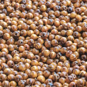 800Pcs 10mm Natural Wooden Beads, Handmade Polished Spacer Wood Beads Round Wooden Loose Beads with Beautiful Grain for Home Decor DIY Crafts Bracelet Necklace Macrame Jewelry Making Supplies