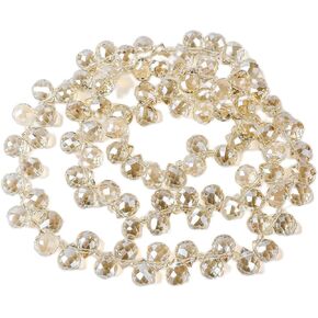 98Pcs Crystal Teardrops - Novborcz 8x9mm Top Drilled Teardrops Chandeliers Pendants DIY Projects Earrings Necklaces Bracelets for Jewelry Making Home Hanging Decorations (Win Red)