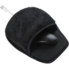 Mousepad الألعاب الساخنة - أسود ، نسيج مع عنصر تسخين ، سميك 3 مم ، هدية رائعة للمكتب