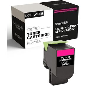 Do it Wiser Compatible Printer Toner Cartridge Replacement for Lexmark 701HM 70C1HM0 - CS310n CS310dn CS410n CS410dn CS510de CS510dte (High Yield, Magenta)