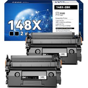 148X W1480X Compatible Toner Cartridge Replacement for HP 148 for HP148X for HP-148X 148A W1480A Compatible with HP Color Laserjet Pro MFP 4001n/4001dn/4001dw/4101fdw/4101fdn(2 Pack)