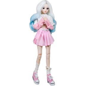 1/3 SD Doll 24" Ball Jointed BJD Doll Anime Style Fashion Doll Movable Joints Dolls Sweet Girl