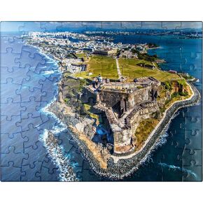 MyPuzzle Aerial View of The Castillo San Felipe Del Morro in Old San Juan, Puerto Rico - Premium 1000 Piece Jigsaw Puzzle for Adults