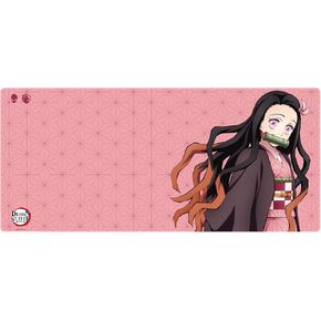 Demon Slayer Kimetsu No Yaiba Nezuko Gaming Mouse Pad ، حصيرة فأر كمبيوتر ، حافة مخيط مسطحة ، قاعدة مطاطية غير قابلة للانزلاق ، والاعبين واستخدام المكتب - مرخص رسميًا