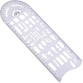 Geometric Drawing Ruler Accident Symbols Drawing Template Measuring