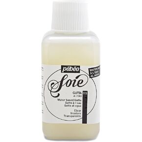 Pebeo 115000 Setasilk Silk Painting Water Based Gutta 250-Milliliter Bottle, Colourless, 8.45 Fl Oz (Pack of 1),White