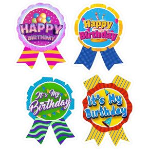 easykart labels 320 Happy Birthday Badge Stickers It's My Birthday Stickers for Kids Home Classroom Birthday Party Decoration (1 Pack)