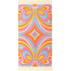 FUNBOY & Malibu Barbie Luxury Dream Oversized Beach Towel, Perfect For A Summer Pool Party 72.00" x 35.00"