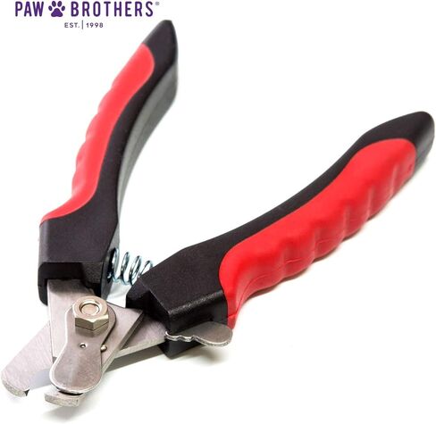 Ryan's Pet Supplies Paw Brothers Nail Clipper for Dogs and Cats, Pet Nail Clippers, Safe Grooming Tool, Professional Grade for Groomers, Stainless Steel Blades, Safety Guard, Small, 5 Inches in Kuwait