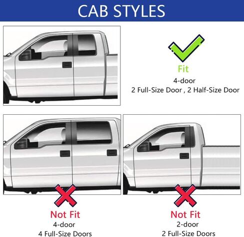 in-Channel Rain Guards for Ford F150 2009-2014 SuperCrew, Side Window Deflectors, Window Visors for Ford F150,for Ford Car Accessories in Kuwait