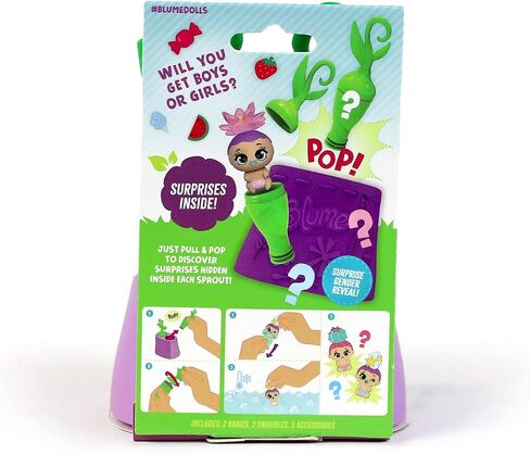 Blume Doll Baby Pop Mini 3-Pack, 6 Cute Collectible Dolls for Girls in Saudi Arabia