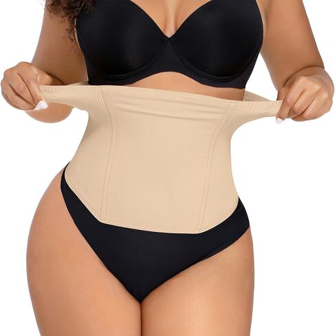 FeelinGirl Waist Trainer for Women Tummy Control Postpartum Underbust Cincher Stomach Compression Workout Belly Wrap in Saudi Arabia